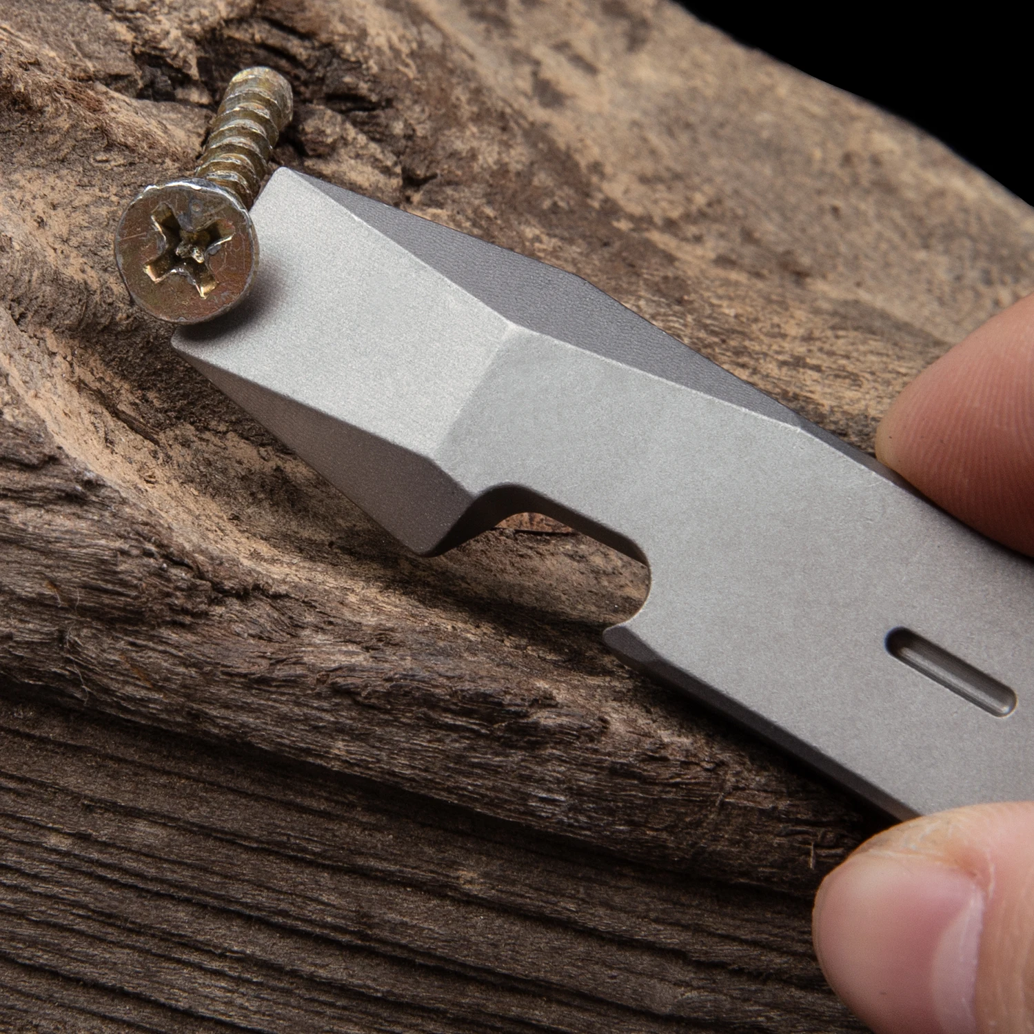 Titanium Alloy Bottle Opener Portable Crowbar Outdoor EDC Tool Multi-functional Small Wrench