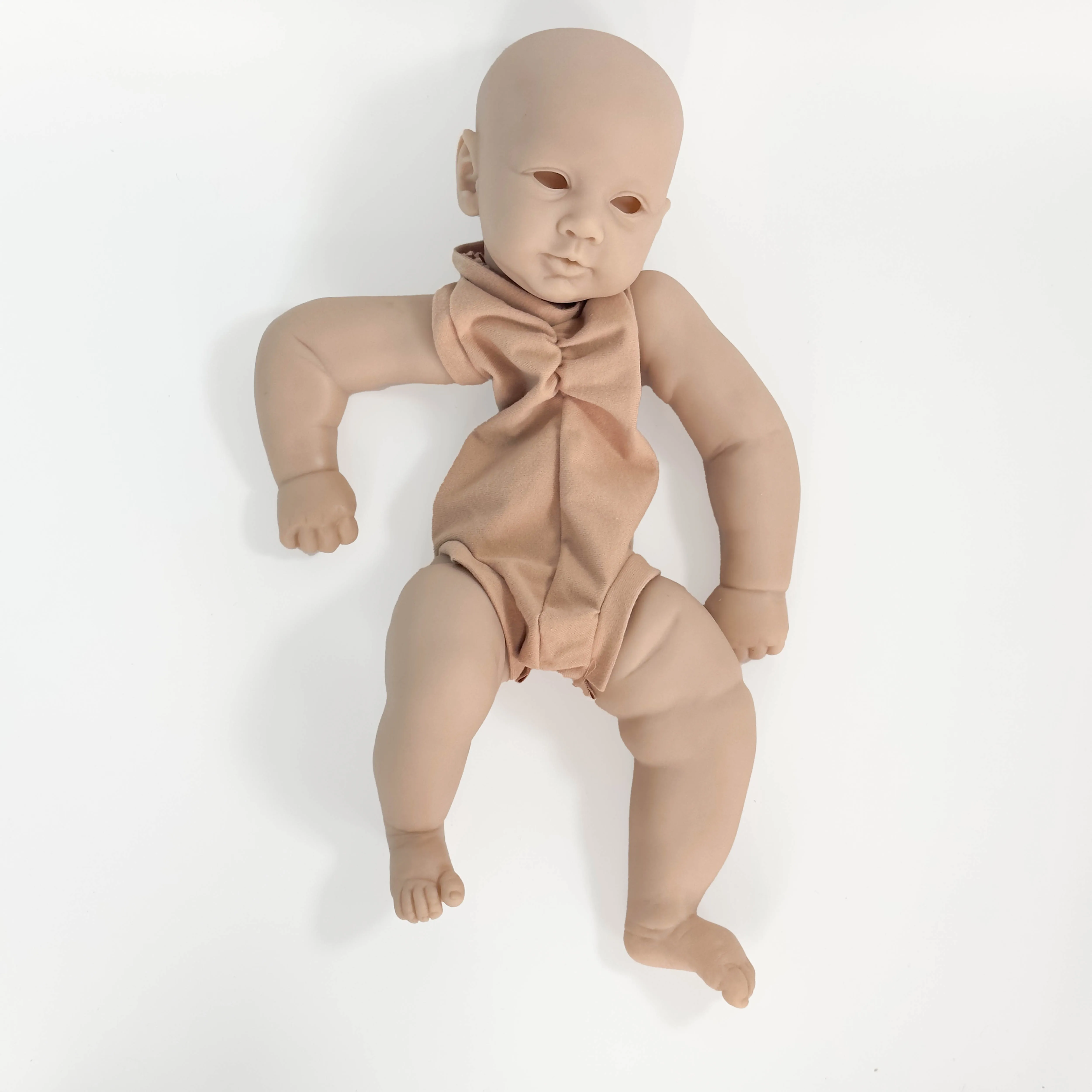 NPK 21inch Newborn Baby Reborn Doll Kit Baby Piper Lifelike Soft Touch Fresh color Unfinished Doll Parts DIY Toys