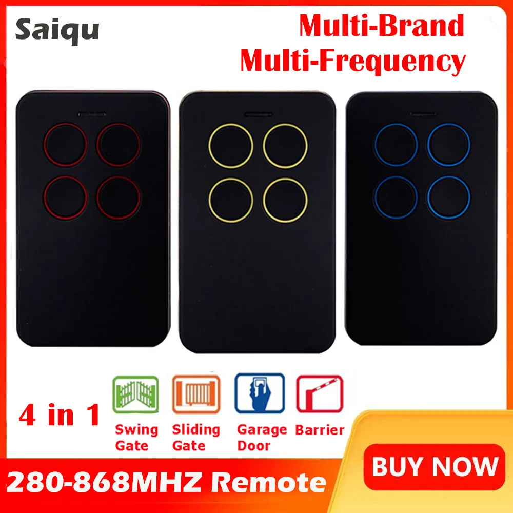 Universal Multi-frequency 280-868mhz Garage Door Remote Control Duplicator 315 433MHZ 868MHZ Command Clone Gate Door Opener