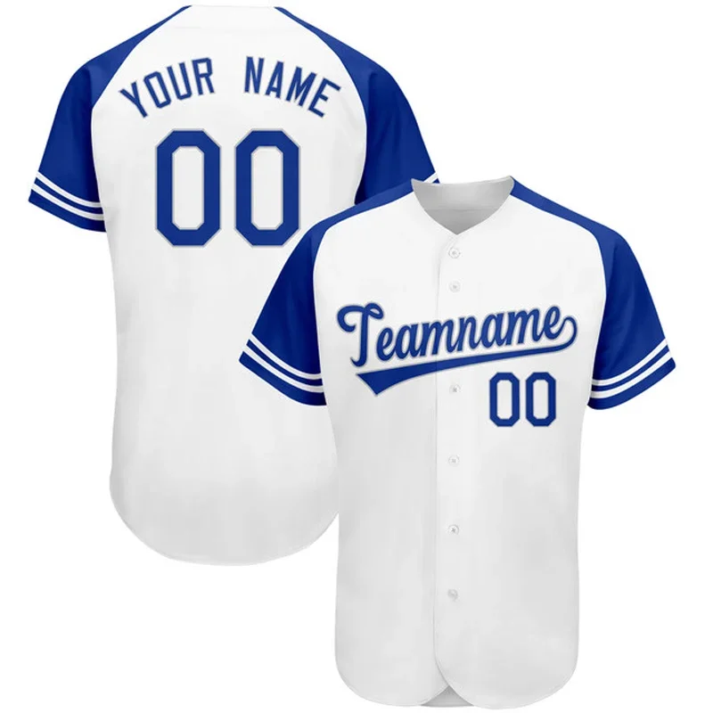White Custom Baseball Jersey Shirt 3D Printed Embroidered for Men and Women Shirt Casual Shirts Hip new Hop 2025 Unisex Tops
