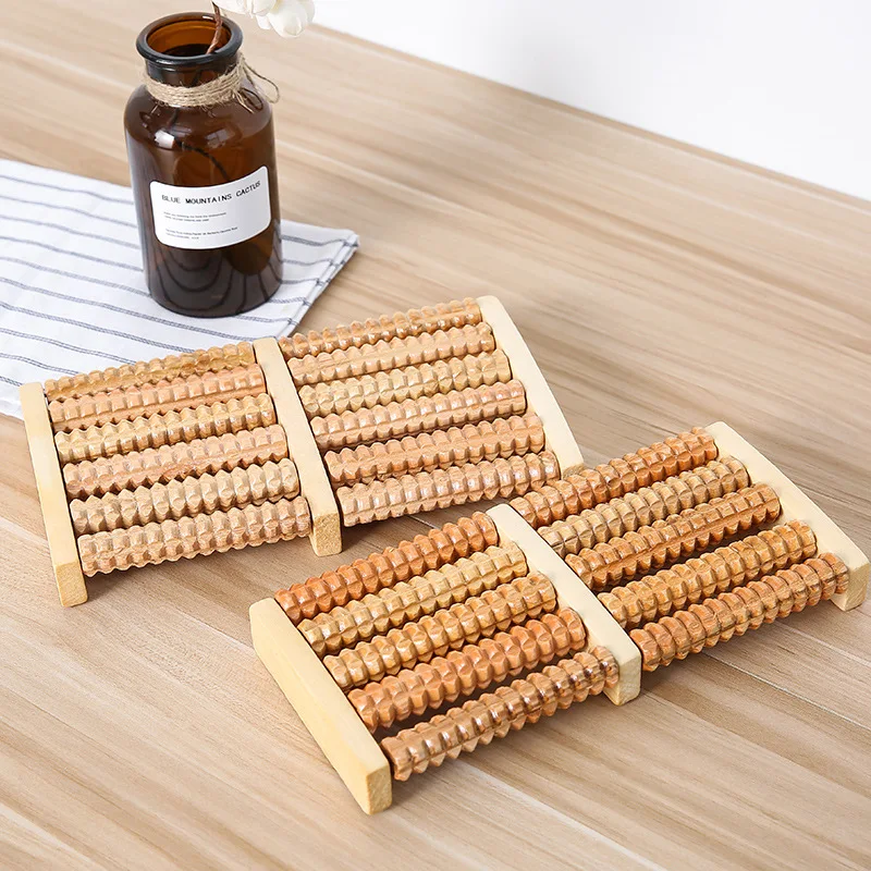 3 5 6 Raw Wooden Foot Massage Roller Relax Rest Relief Massager Spa Massager Anti Cellulite Pain Relief Foot Health Care Tools