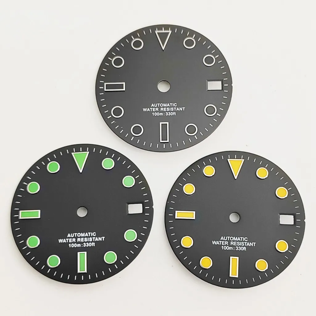 28.5mm Sterile Watch Dial With Date Window For NH35 NH36 Automatic Movement Part
