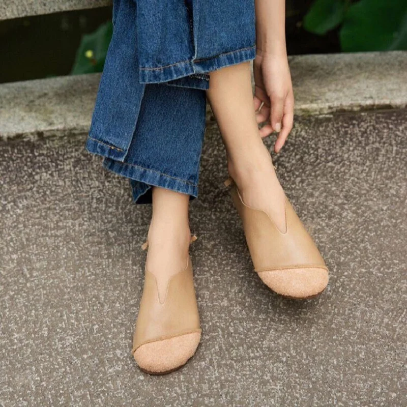 Designer V Neck Ballet Flats Woman Concise Flat Moccasin Shoes Women's Summer Plain Patches Loafers Ladies new Shallow 2025 Driving Shoes