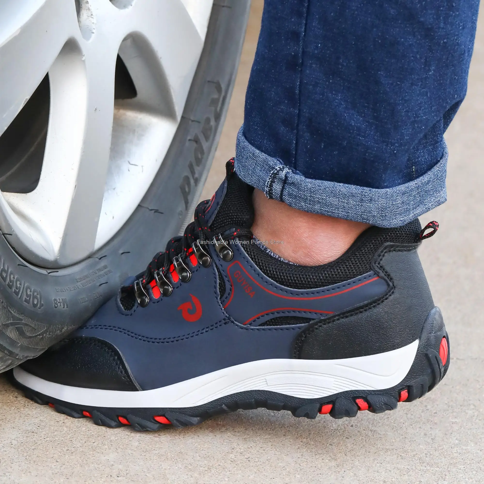 new 2025 Steel Toe Anti Smash Safety Shoes For Men Puncture Proof Safety Shoes For Work Safety Boots Men Soft Comfortable Men Work Shoes
