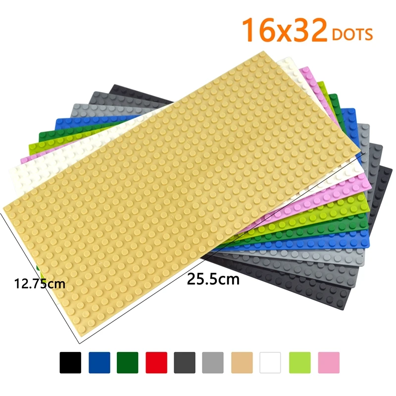 32x32 32x16 Dots Classic Base Plates Assembly Bricks Baseplate City Street Road Plate Toy new Gifts For Children 2025 Building Blocks