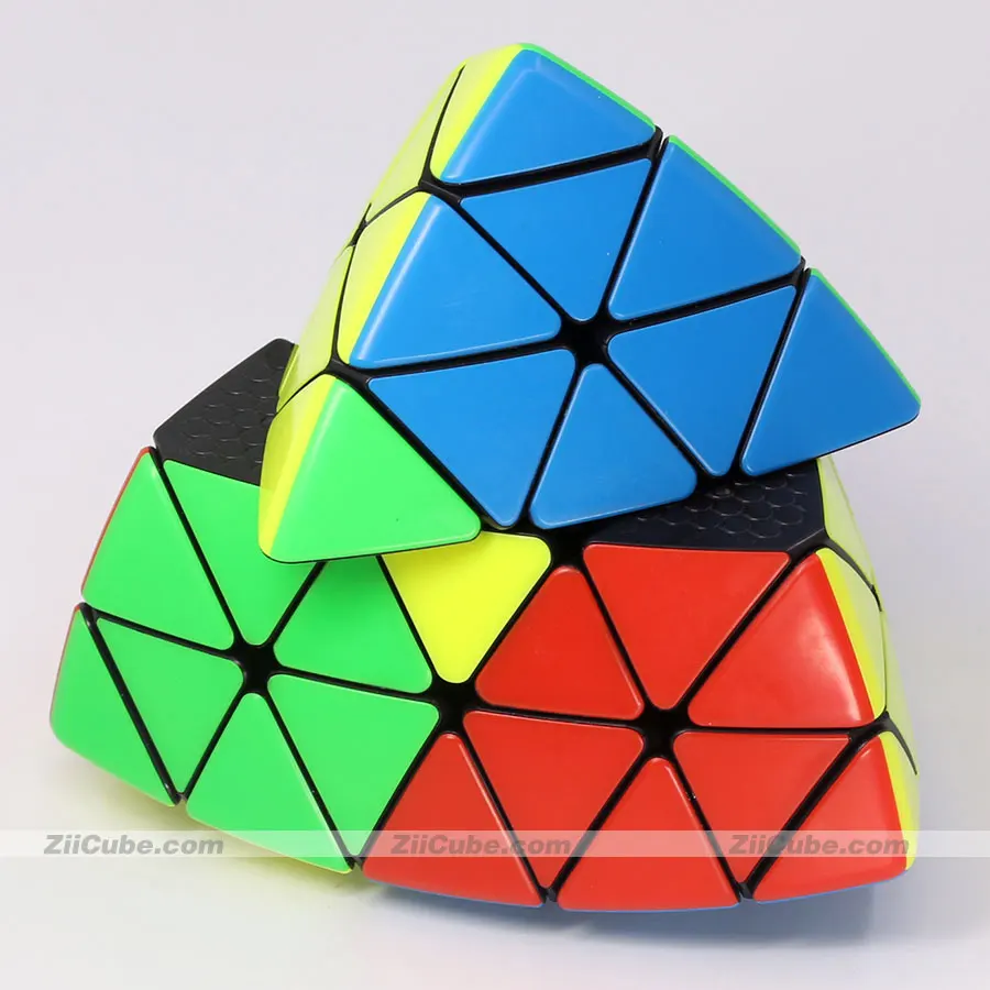 YuXin HuangLong Pyramid 5x5 Triangle Cube 4 Corners Magic Puzzle Logic Magico Cubo Professional Educational Toy Game Stickerless