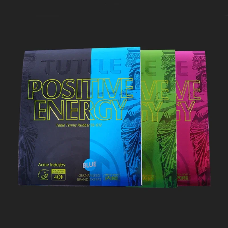 TUTTLE Positive Energy Colorful Table Tennis Rubber Pips-out Non-Tacky Large Particles Ping Pong Rubber with High Elastic Sponge