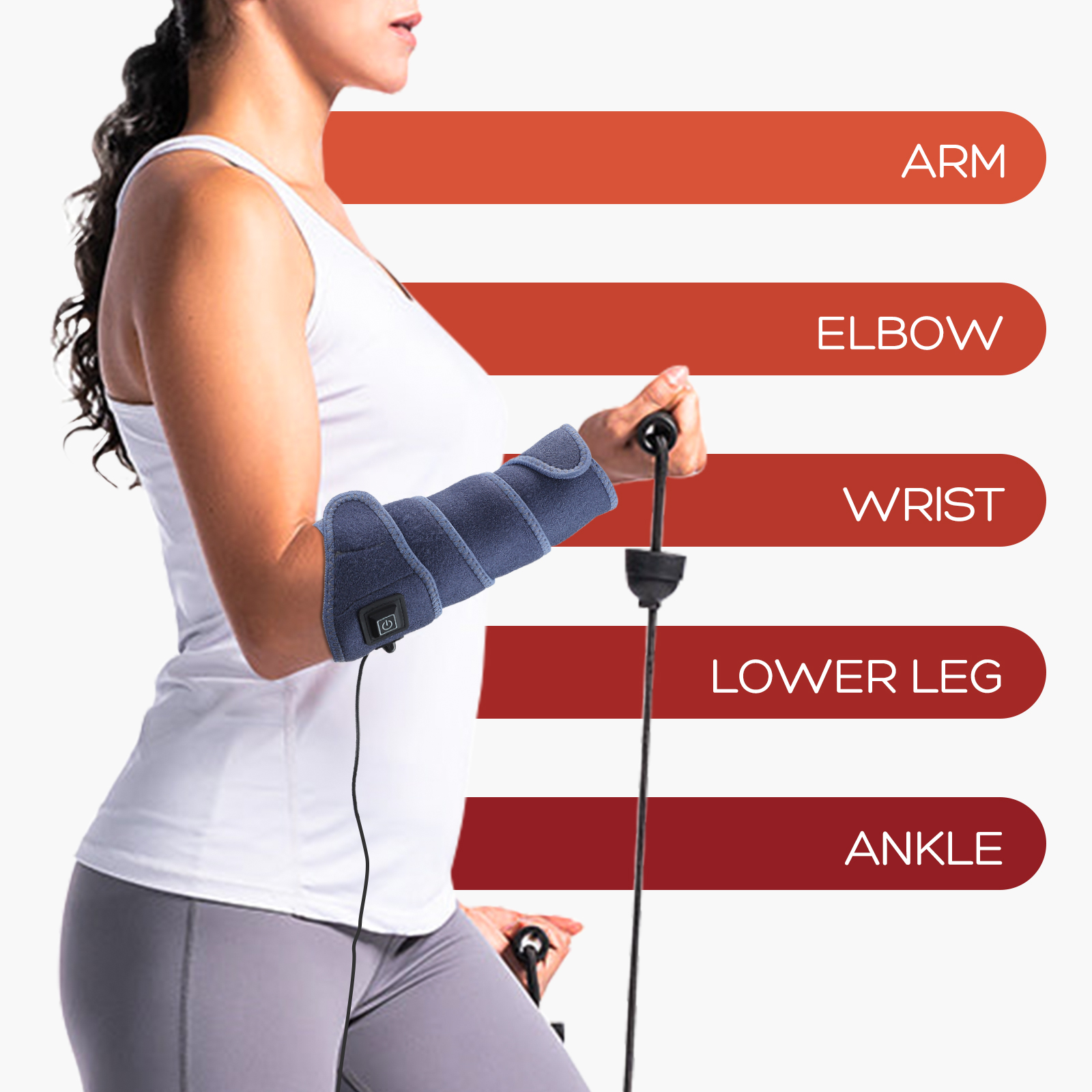 Electric Heating Pads Heat Therapy Wrap Straps for Wrist Arm Ankle Elbow Leg Knee Fatigue Relief Brace Support 31ad4