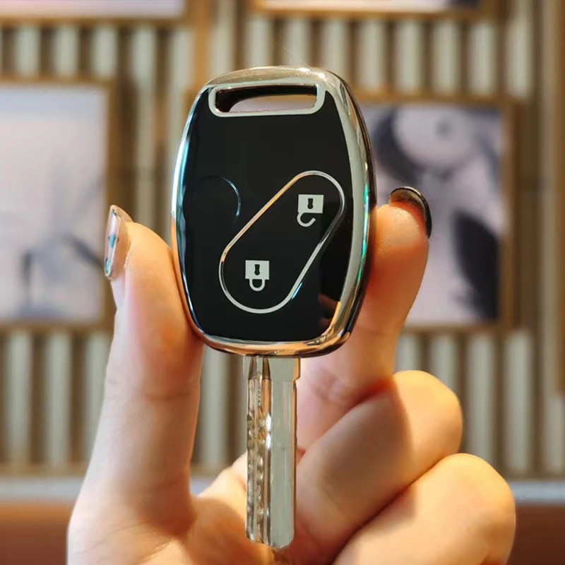 Soft TPU Car Key 2025 Case Cover new Keychain For Honda Accord CR-V Freed Pilot StepWGN Insight Fit Civic Jazz Shell Fob Accessories
