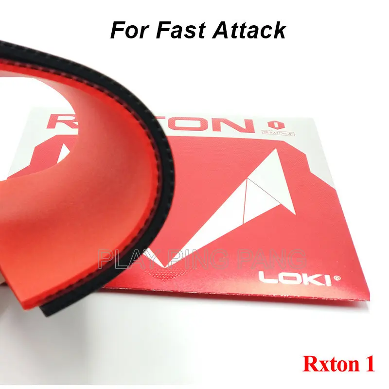 Loki RXTON 1 Table Tennis Rubber ITTF Approved Sticky Ping Pong Rubber with Hard Cake Sponge for Quick Attack Offensive