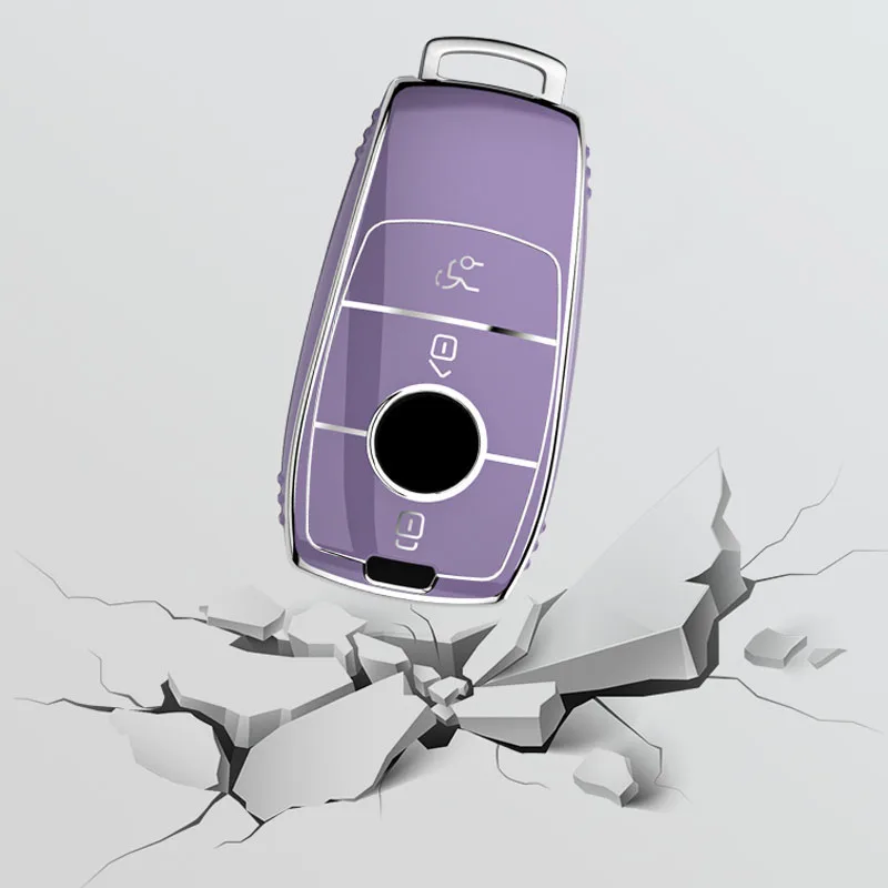 TPU Car Remote Key Case Cover Shell for Mercedes Benz A C E S G Class GLC CLE CLA W177 W205 W213 W222 X167 AMG Auto Accessories