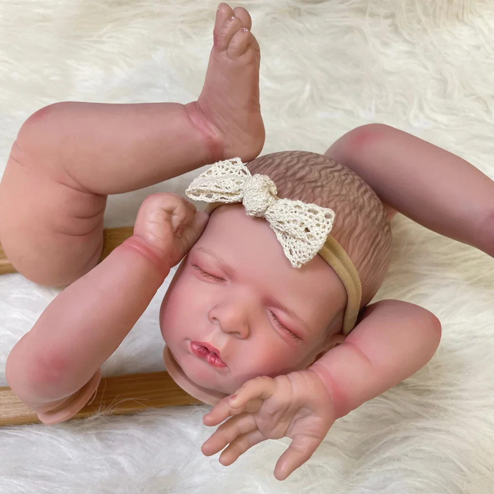 Clearance 21Inch Already Painted Reborn Doll Kit Luisa With new Cloth Body Rooted Eyelash Unassembled DIY Mold 2025 Handmade Doll Parts