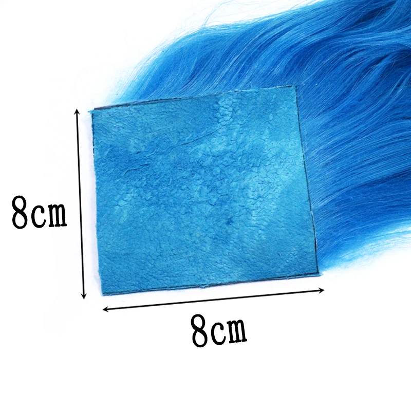 Largecut 8X8cm hide patch cashmere Arctic goat hair shimmer natural hair fly tying fibers for dressing long streamers&tube flies