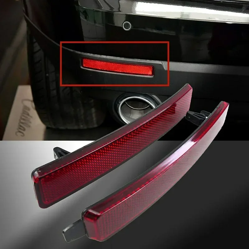 Car Rear Bumper Reflector 25881881 25881882 Light Trim Reflective Strips Plastic Replacement Parts For GMC Acadia 2007 2008-2012