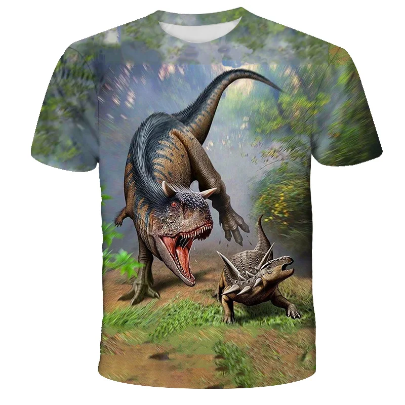 Kids Boys T-shirt new Cool Jurassic World Dinosaur T Shirt Boy Clothes Summer Short Sleeve Tee 2025 Shirts Children Clothing Girls Tops