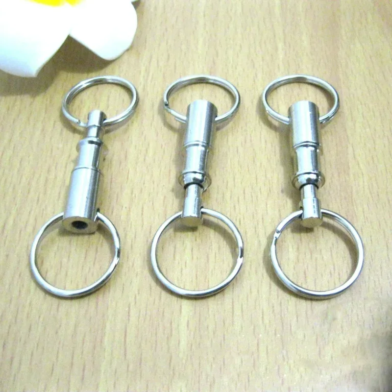 2025 1/3pcs Detachable Key Chains EDC Outdoor Tool Pull Apart Quick Release Keyrings Removable Double new Split Rings