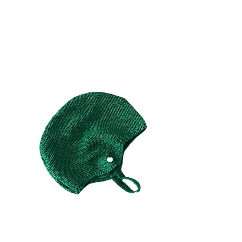 2023 Spring New Baby Knit Hat Adjustable Kids Beanies Soft Baby Bonnet Cap Newborn Photography Props Baby Girl Kids Hat