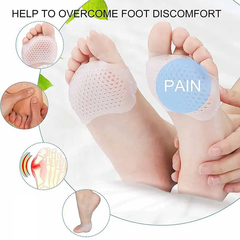 Silicone Gel Forefoot Pads Pain Relief Support Front Feet Care Slip Resistant new Pads Prevent 2025 Grind Feet Foot Care Pad