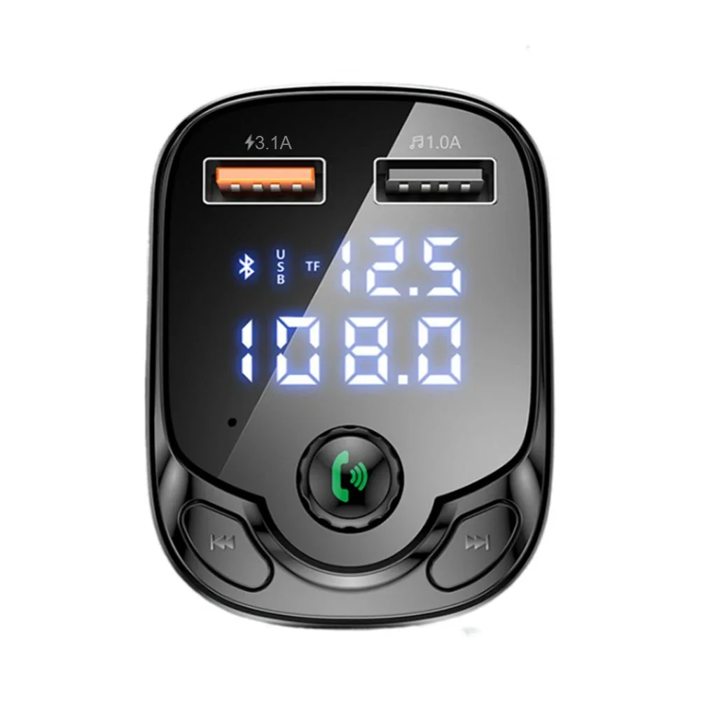 3.1A Car Phone Charger Quick Charge 3.0 PD Fast Charging USB Car Charger U new Disk MP3 Player 2025 Bluetooth 5.0 FM Transmitter