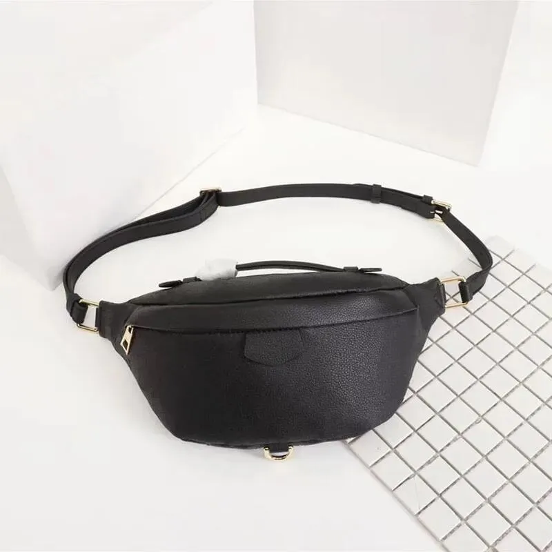 Luxury Designer Bumbag Bags Classic Women Cross Body Handbags Embossed Leather Shoulder Fanny Packs