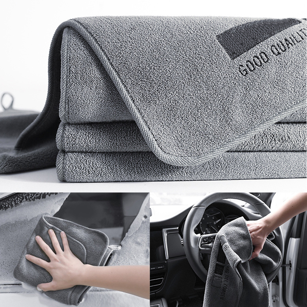 1Pcs Lavagem De Carro Highend Toalha Microfibra Limpeza Do Pano Secagem Hemming Cuidados Com Detalhando 30CM*30CM 30CM*60CM Wash