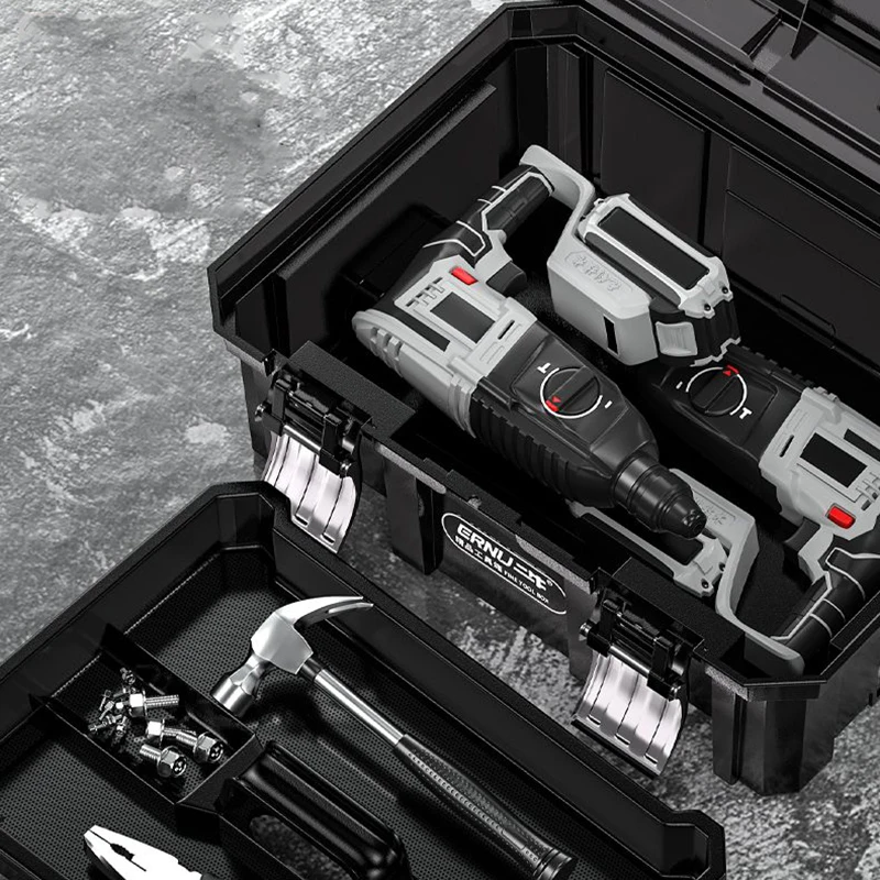 Multifunctional Large Tool Box Waterproof Shockproof Sealed for Household Storage Electrician Woodworking Plastic Tool Box