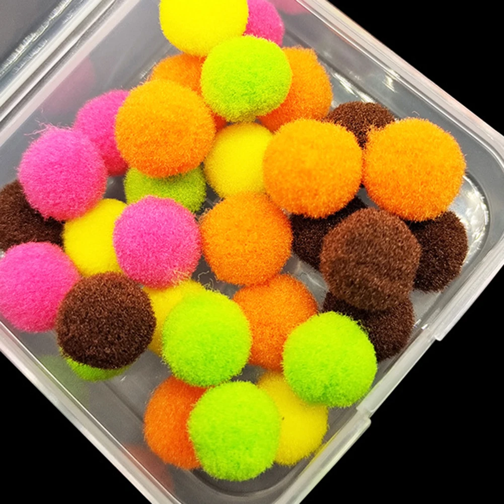 20/100pcs Bait Balls Floats Ball Fishing Lures Flies Lure Flyfishing Fly Hook Bait Material Carp Fishing Trout Octopus Baits