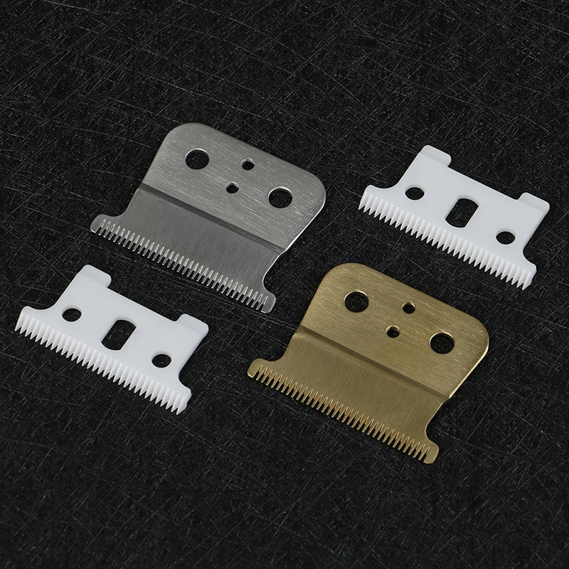 2PCS Ceramic Barber Cutter Blade T-outliner Replace Set Fit For Andis Shear