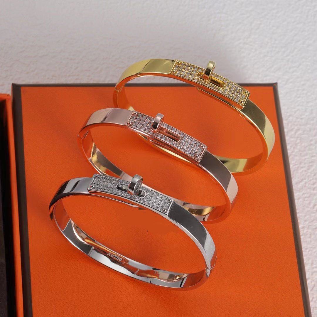 Titanium gold gold & silver hoop bracelet luxury designer bracelet for women and men's gift couple bracelet fashion designer jewelry