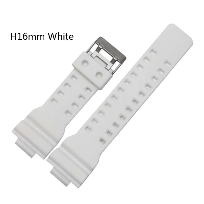 Rubber Band 16mm*29mm Men Sports Diving Strap For CASIO GA100/110/120/GD100/120/GA300 Replace Electronic Wristwatch Belt