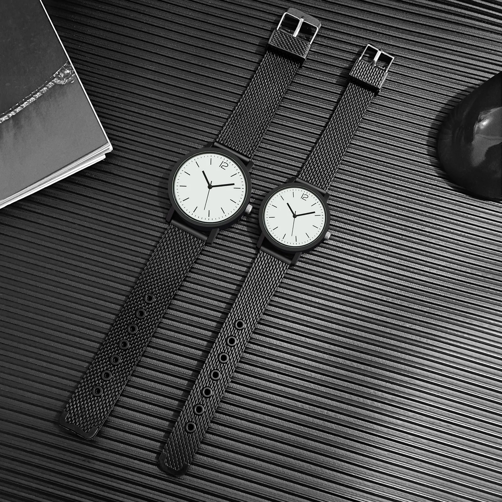 Men'S And Women'S Quartz Watch Simp Digital Watch Silicone Wristband Couple Wristwatch Couple Gift Sophisticated And Stylish