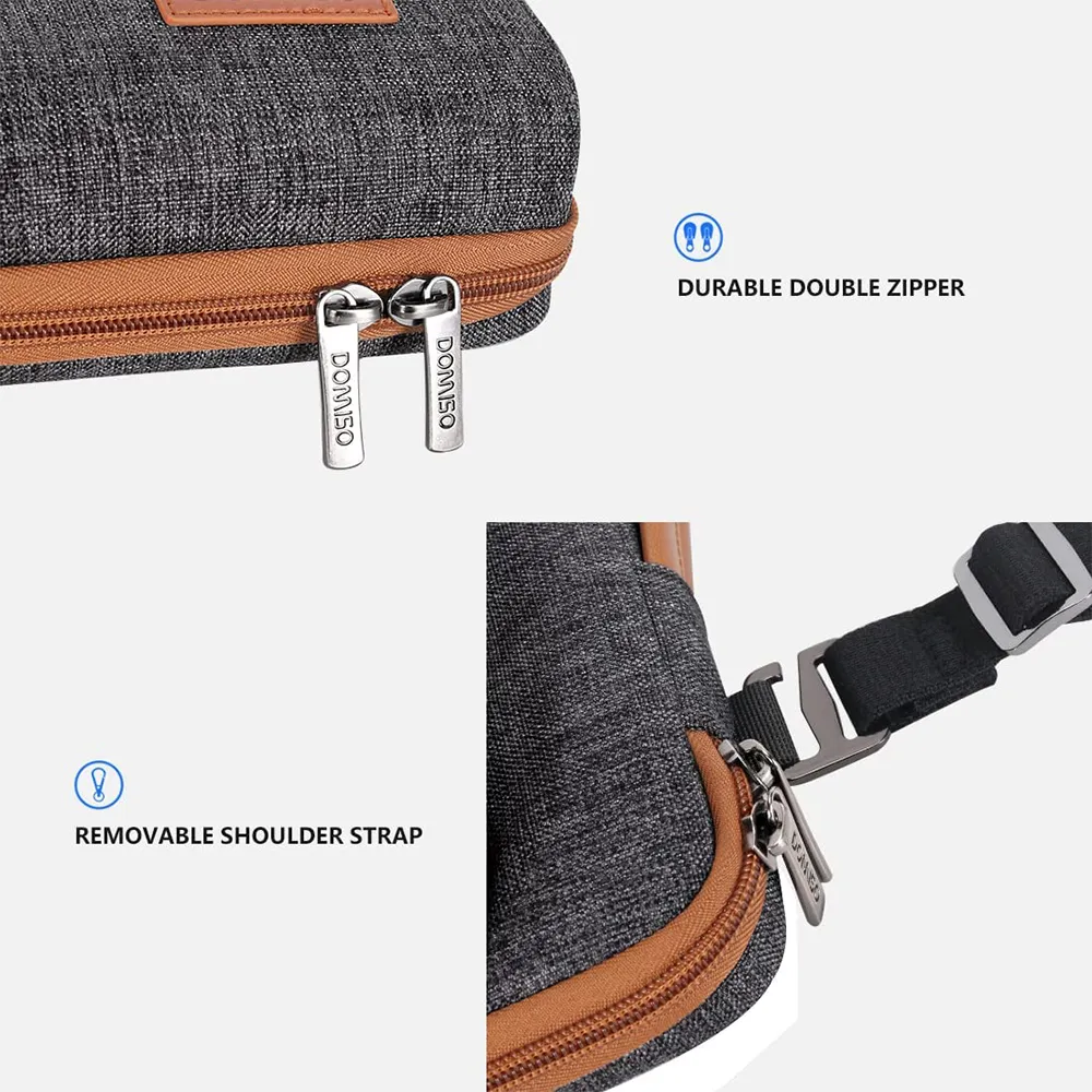 DOMISO 14 15.6 17.3 Inch Laptop Bag Cover Waterproof Shockproof Notebook Sleeve Case Shoulder Bag Protective Cover