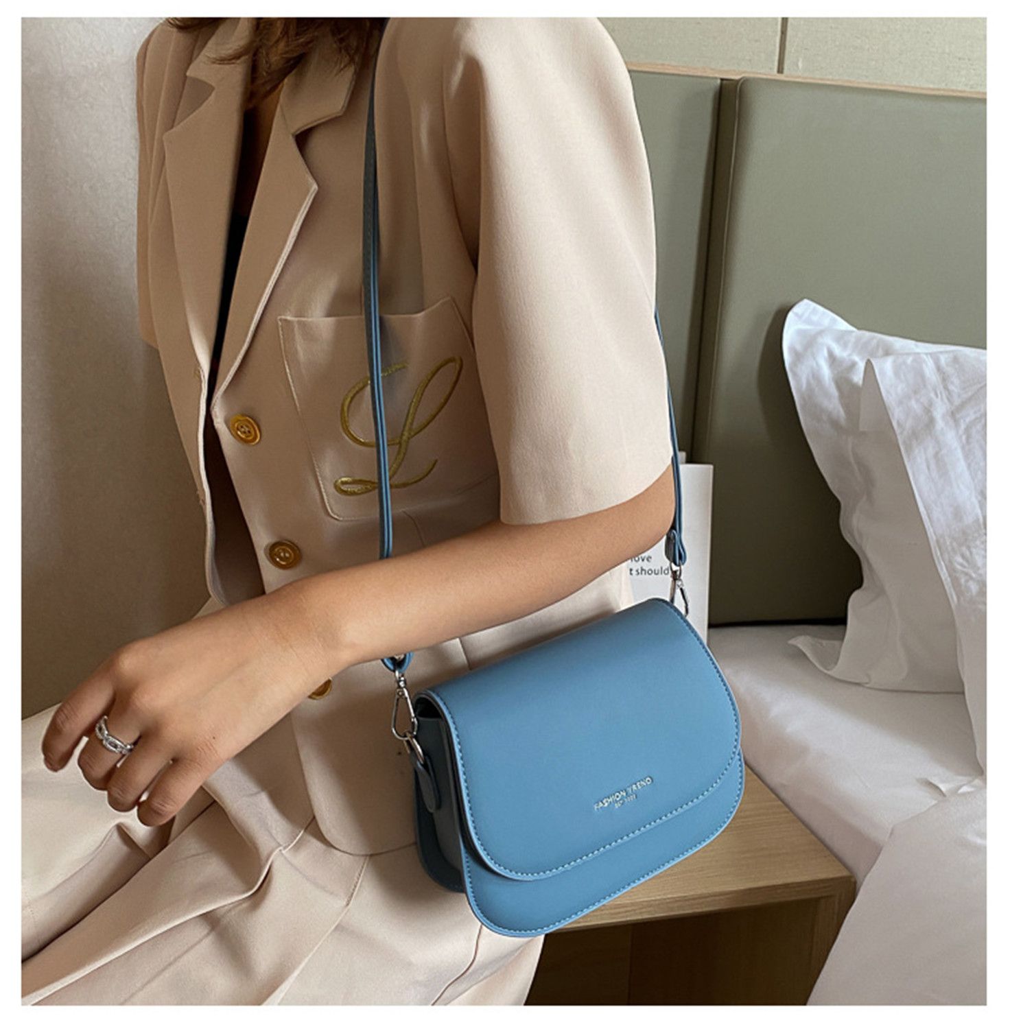 Simple Trend Crossbody Bags for Women Solid Wild Flap Shoulder Bag Lady Designer Small Women's Handbags and Purses New Fashion