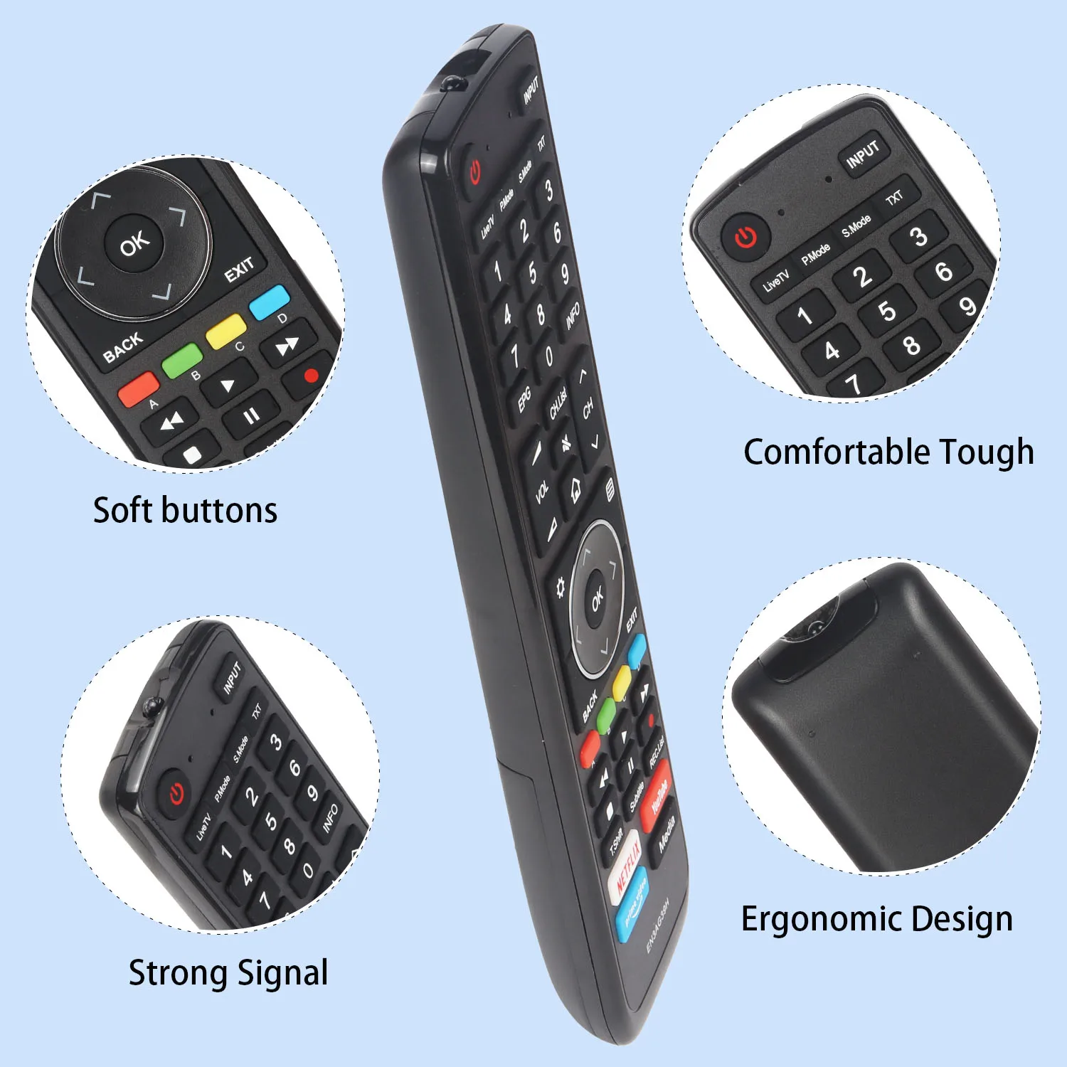 New EN3AG39H Remote Control Compatible With Hisense R7 R8 series LCD LED TV 50R7 55R7 65R7 75R7 85R7 Replacement Controller