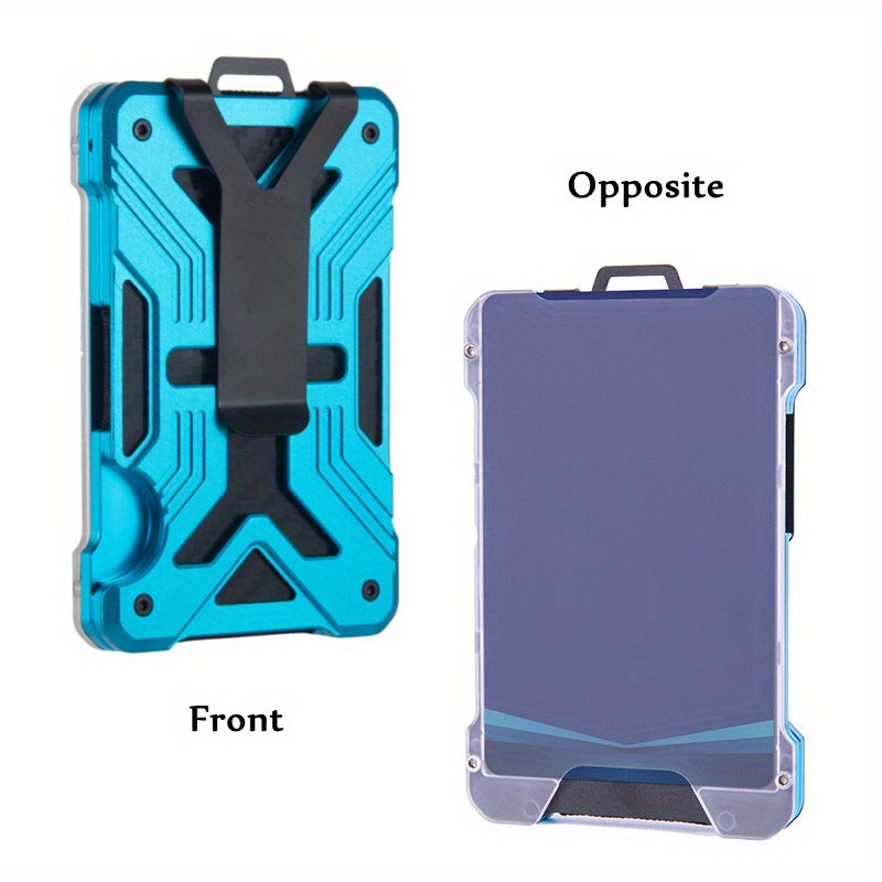 Lightweight & Versatile Metal Minimalist RFID Cedit Card Holder - The Perfect Portable Wallet