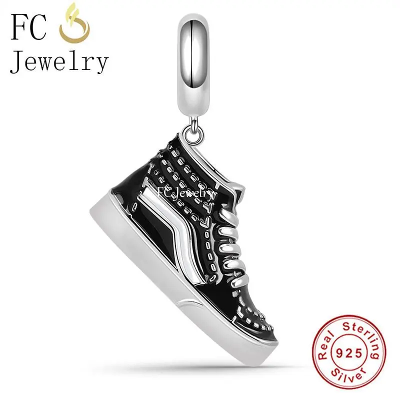 new FC Jewelry Fit Original Pan Charms Bracelet Sier Run Shoes Tennis Golf Volleyball 2025 Ballet Pendant Bead For Making Berloque