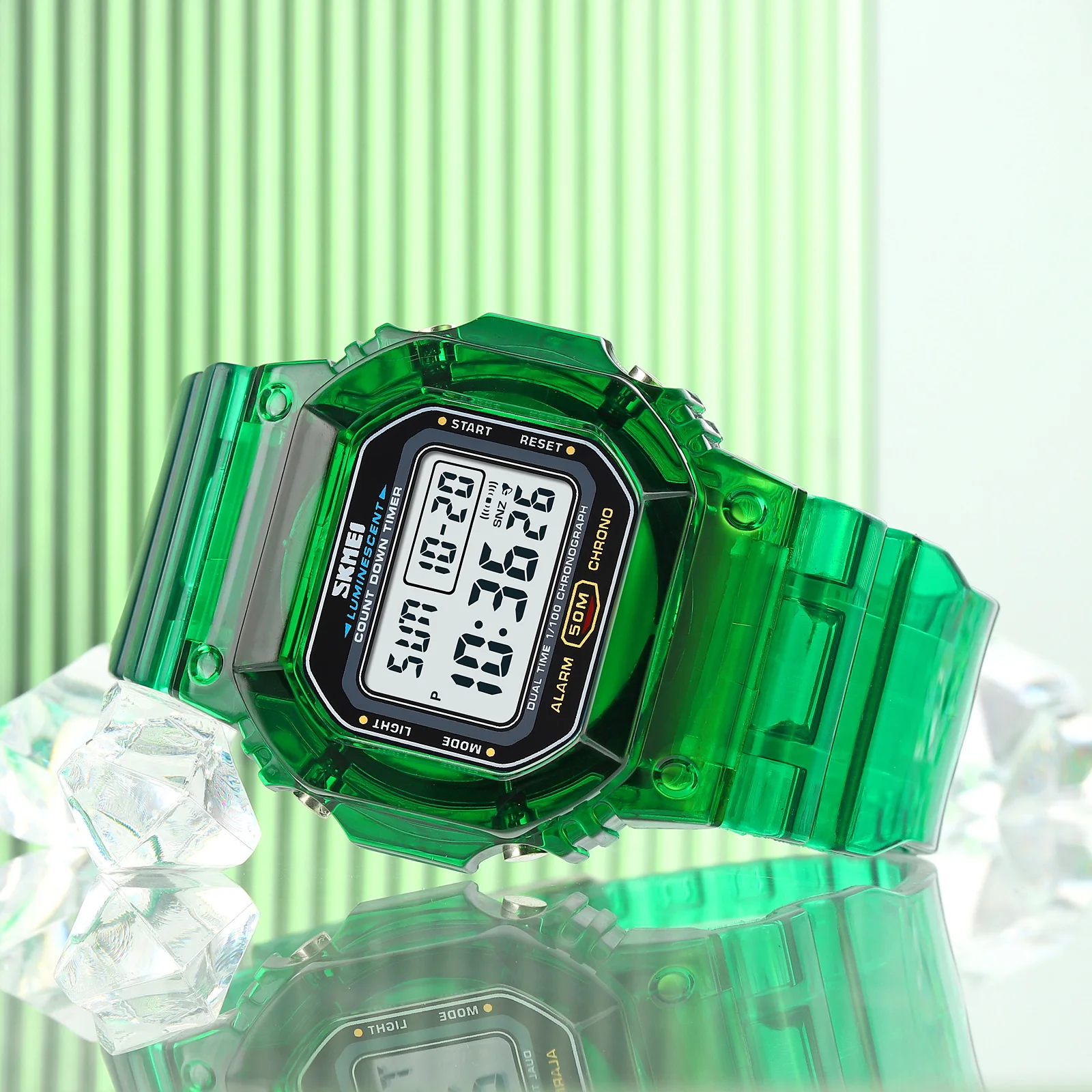 Skmei new Back Light Digital Sport Watches Women Casual Stopwatch Alarm 5Bar 2025 Waterproof Female Ladies Wristwatch Relogio Feminino