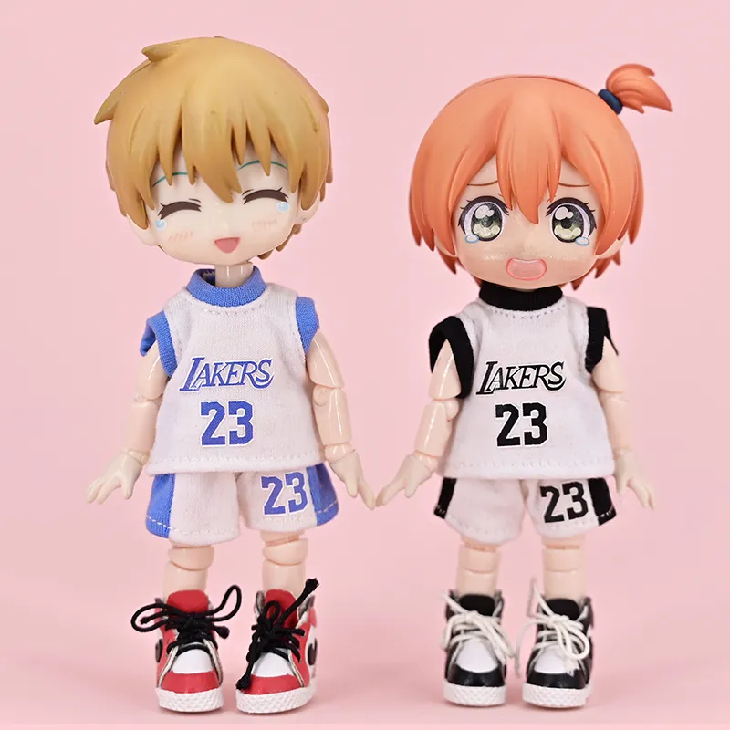New Ob11 Doll Basketball Sportswear Clothes Dolls Sports T-Shirt Shorts For Obitsu11, Gsc, Molly, P9, Ymy, 1/12bjd Toy
