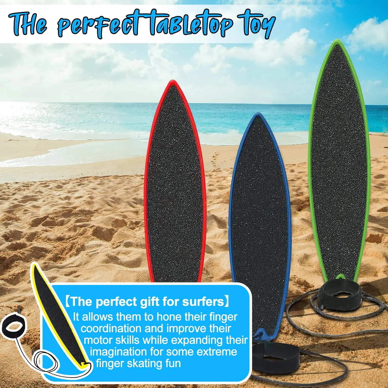 Mini 2025 Finger Surfboard Wind Surfing Toys Surf Deck Board Safe ABS Skate Finger Scooter Boarding Party Toys For new Kids Birthday Gift