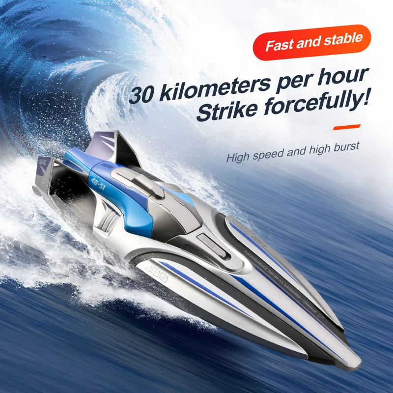 2023 Hot 35 KM/H RC High Speed Racing Boat Speedboat Remote Control Ship Water Game Kids Toys Children Gift remote control boat