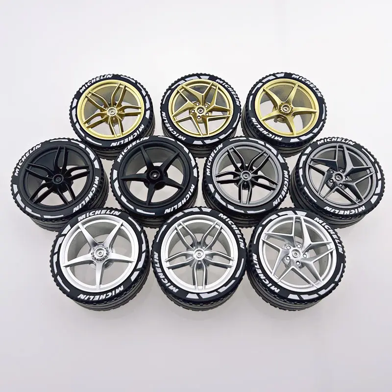 CADA Building Blocks Bricks Accessories Black Golden Plating Hub Compatible LEGO Scale 1:8 Car 42083 42056 42115 Wheel