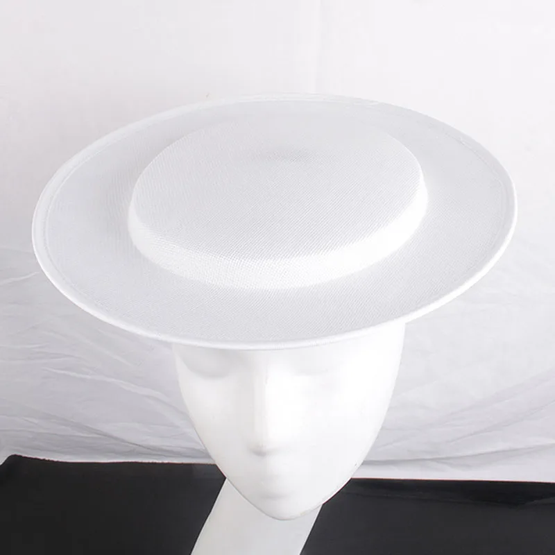 new Women Fascinator 2025 Millinery Hat Base Party Wedding Sinamay Headwear Making Materil Fedoras Derby Headpiece Hair Accessories