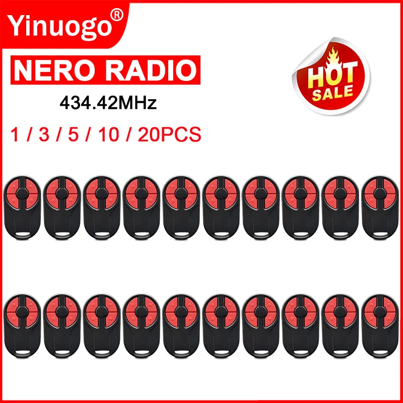 NERO RADIO 8101-1M 8101-2M 8101-4M 8101 1M new 2M 2025 4M Remote Control Barrier 434.42MHz Garage Door Keychain Gate Control Transmitter