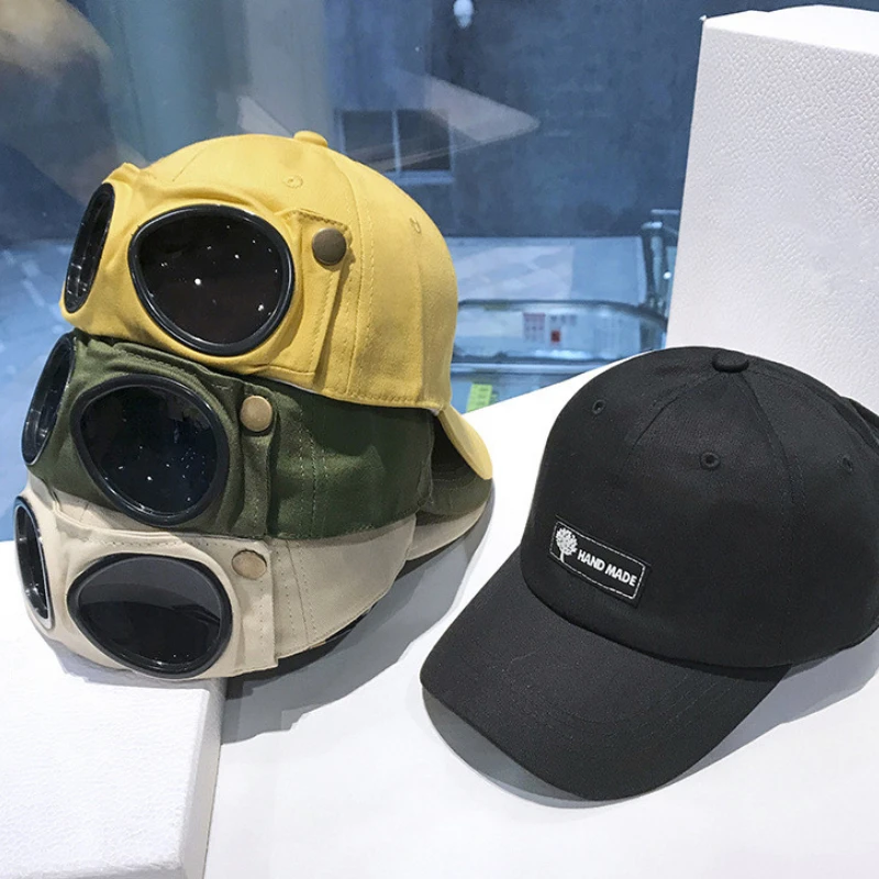 2023 Aviator Hat Summer Personality new Glasses Baseball Cap Female Unisex Sunglasses Cap Male Cap Hats for Men 2025 and Women Boys Cap