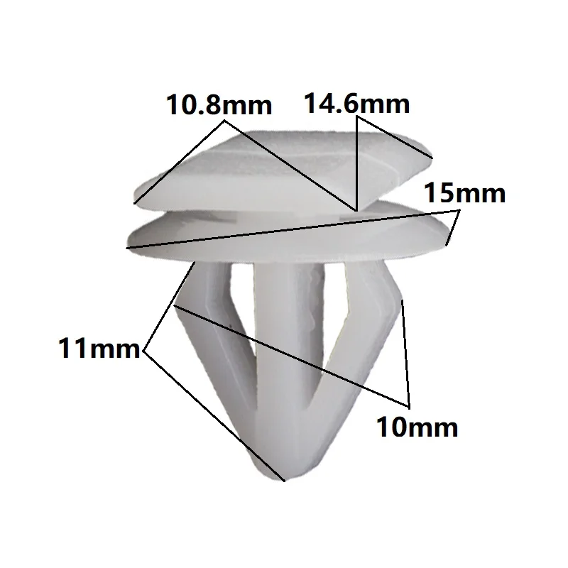 30PCS Universal 8mm-10mm Hole Auto Door Panel Clips Fixing Fastener Car Interior Door Trim Panel Card Clip Rivet