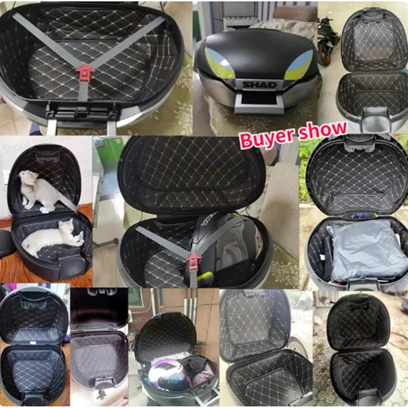 Motorcycle Trunk Pad Trunk Lining For SHAD Trunk Mat SH29 33 34 39 40 45 SH48 SH59 Soft Comfortable Size Correspondence