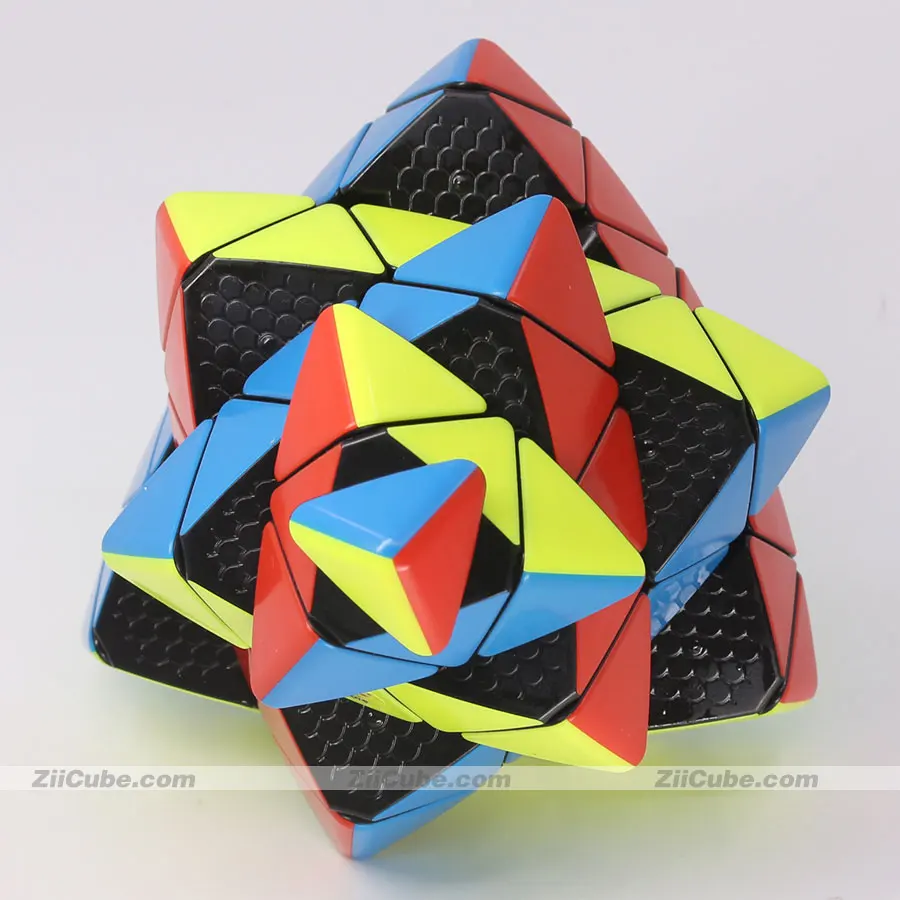 YuXin HuangLong Pyramid 5x5 Triangle Cube 4 Corners Magic Puzzle Logic Magico Cubo Professional Educational Toy Game Stickerless