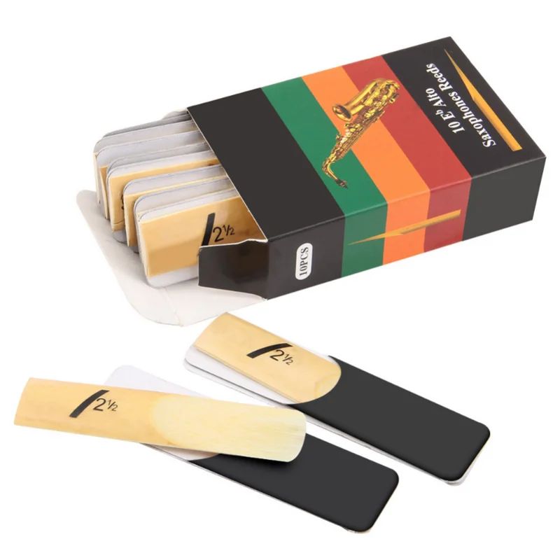 10pcs/lot Alto 2025 Saxophone Sax Reeds Classic Alto Reed for Riyin Saxophone new 2.5 Strength 2 1/2 Musical Instruments