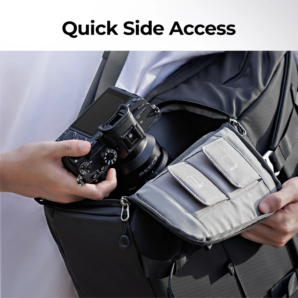 K&F CONCEPT Professional Photography Bag Camera Backpack Camera Bag Can Carry Tripod Ergonomic Design for DSLR/16 Inch Laptop