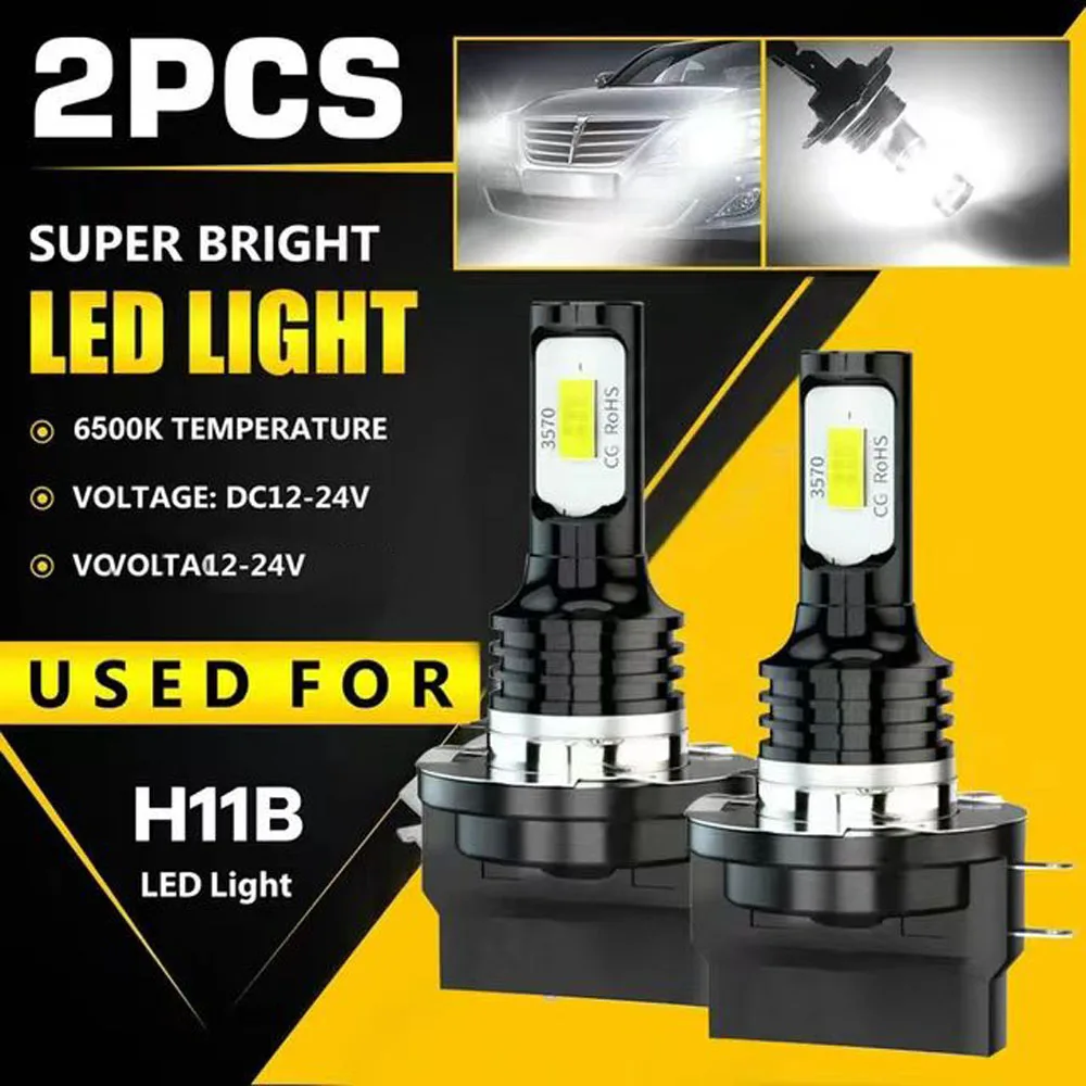 2Pcs 20000LM 100W 6500K 3000K 12000K H15 H11B Led Headlight CSP CHIP Car Fog Light Bulbs 12V 24V